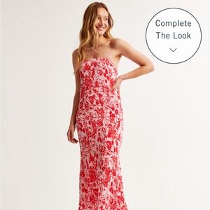 The A&F Giselle Pleat Release Midi Dress